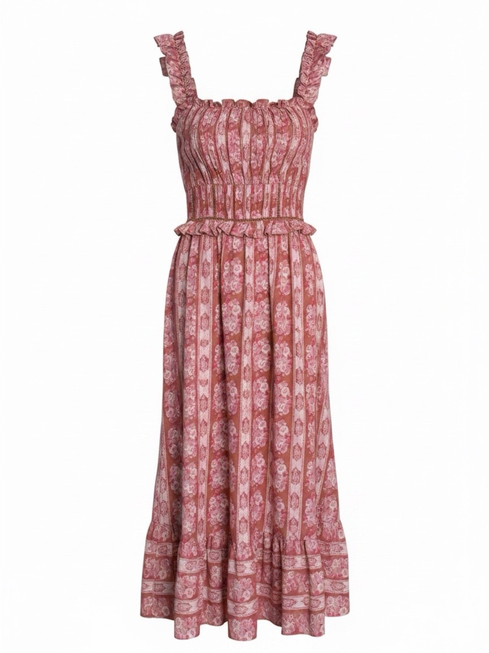 House of Harlow 1960 Revolve Flutter Sleeve Floral Dress Pleated Ruffle NWT